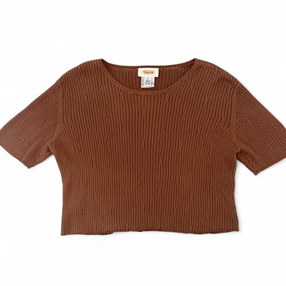 Talbots Women's Brown and Orange Jumper